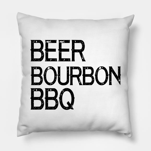 Beer Bourbon BBQ Pillow by shopbudgets