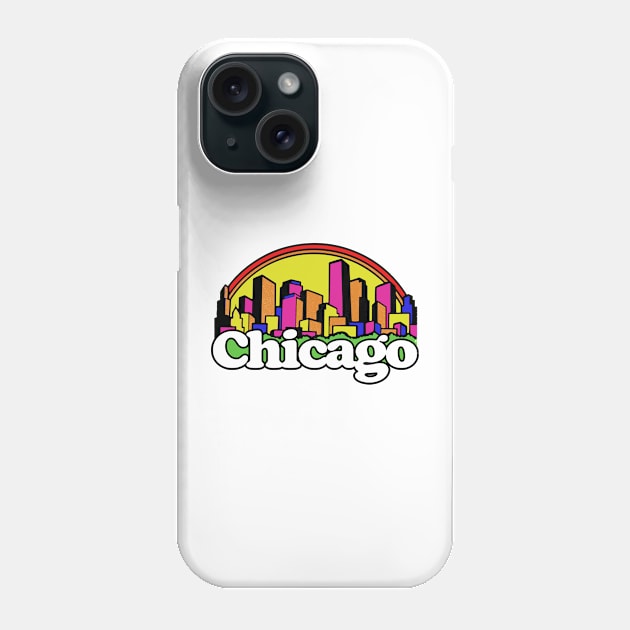 Chicago ------ Retro 80s Aesthetic Phone Case by CultOfRomance