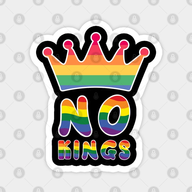 No-Kings Magnet by Creatifly Graphic Tees