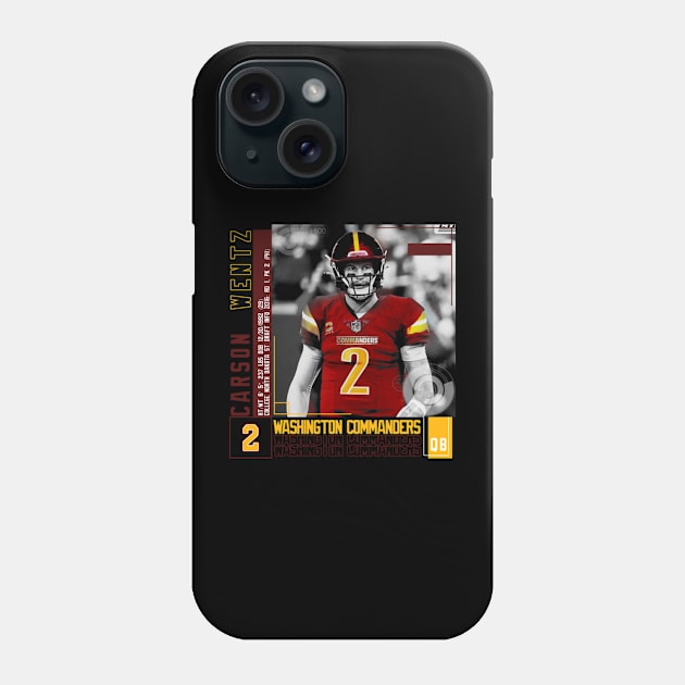 Carson Wentz Paper Poster Phone Case by art.Hamdan