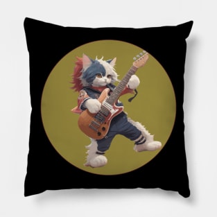 Rock Cat Pillow