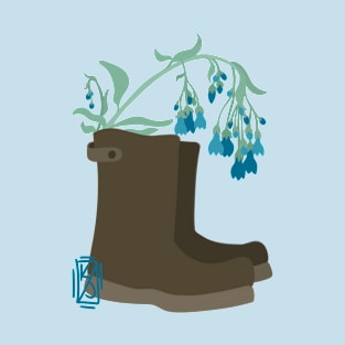 Bluebell Rain Boots T-Shirt