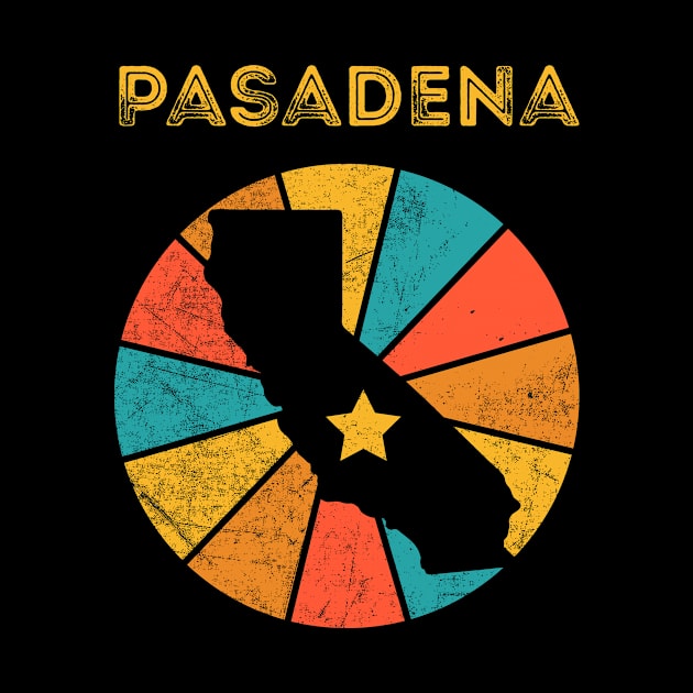 Pasadena California Vintage Distressed Souvenir by NickDezArts