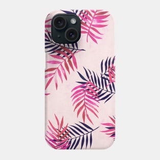 Pink Palm Pattern Phone Case