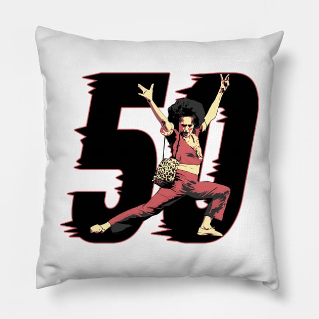 Sally O’Mally I am 50 Pillow by Shirleyy Shop Arts