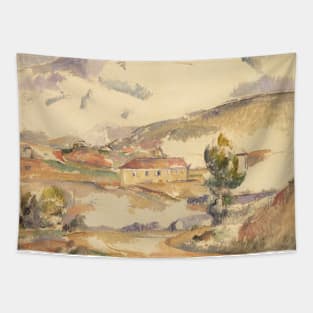 Montagne Sainte-Victoire, from near Gardanne by Paul Cezanne Tapestry