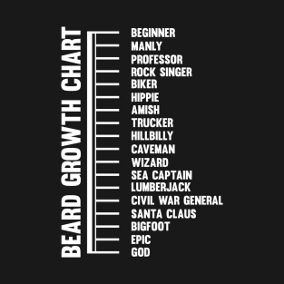 Beard Growth Chart T-Shirt