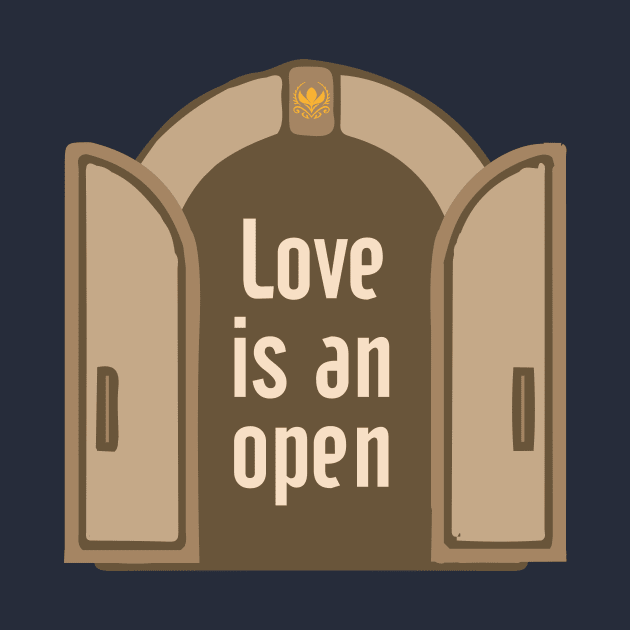 Love is an open door by Linneke