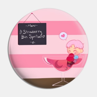 Strawberry Moonbin Pin