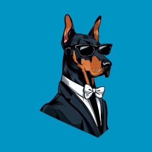 Doberman Wearing Sunglasses T-Shirt