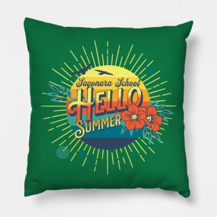 Sayonara School Hello Summer Pillow