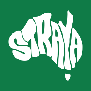 Straya Australia Map T-Shirt