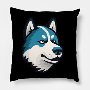 Husky Minimal Style, Love Huskies, Dog Lover Pillow