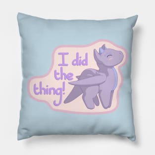I did the thing! Purple Dragon Pillow
