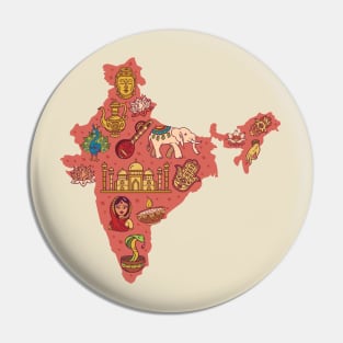 India Map Pin