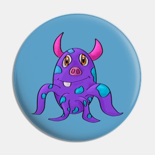 Squid Monster Pin