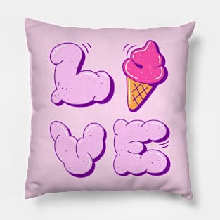 Retro Ice cream Sweet  - Love Pillow