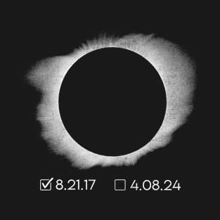 America Eclipse Checklist 4.08.24 Total Solar Eclipse 2024 T-Shirt