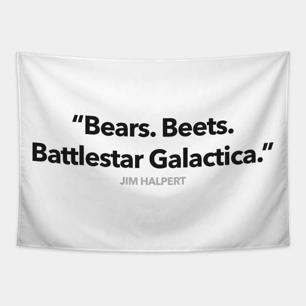 Bears Beets Battlestar Galactica Tapestry by Migs