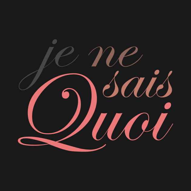 Je Ne Sais Quoi for Darker Colors by Ekliptik