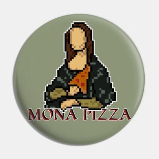 Mona Pizza - Pixel Art Pin
