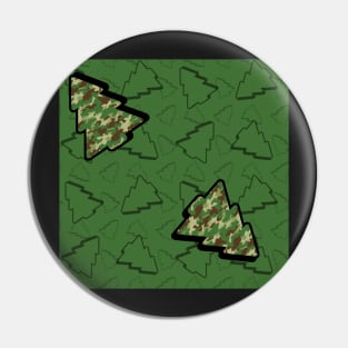 Cameo Christmas Trees Pin