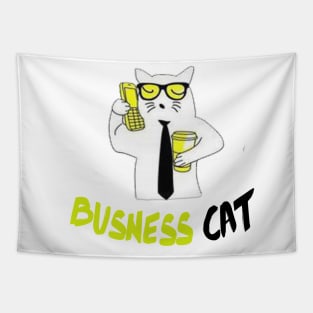 business cat shirt, Christmas Cat Shirt, Funny Cat Shirts, Kitten Shirt , Cat Lover Top,Christmas Gift for Friend. Tapestry