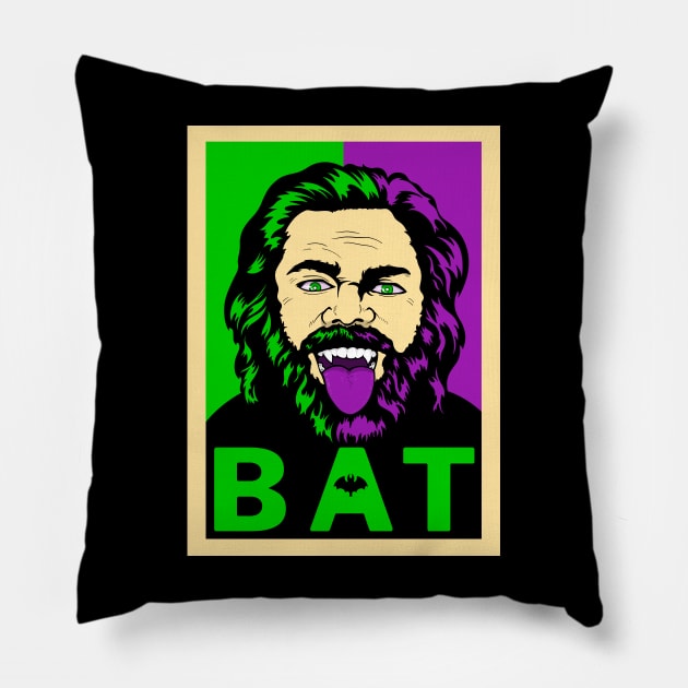 Bat Pillow by Malakian Art