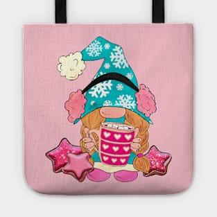 Cute Gnome with Hot Cocoa Tote