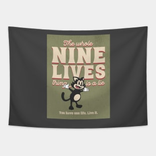 No Nine Lives Tapestry