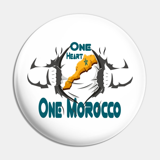one Morocco One Heart Cultural Fusion: One Heart, One Morocco Pin by Mirak-store 