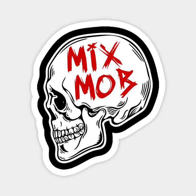 Mix Mob Skull (Red) Magnet by Mix Mob