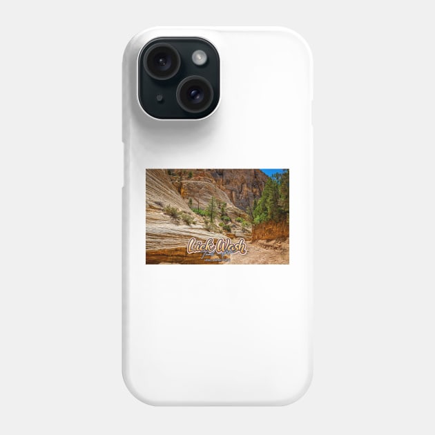 Lick Wash Trail Hike Phone Case by Gestalt Imagery