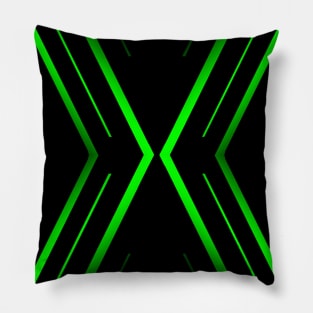 Cross and diamonds green gradient Pillow