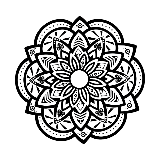 Ornamental Lotus Mandala by MellowGroove