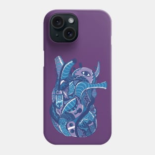 Mountain Blue Light Heart Phone Case