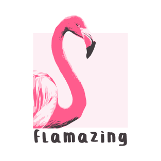 Flamazing Flamingo Art Design T-Shirt