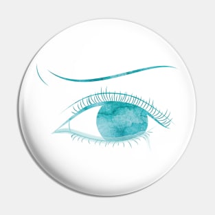 Watercolour eye Pin