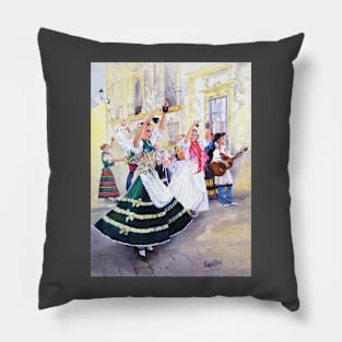 Folk Dancers in the Square, Terque Pillow