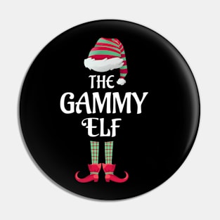 The Gammy Christmas Elf Matching Pajama Family Party Gift Pin