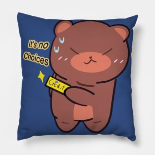 Bear with Credit Card Pillow