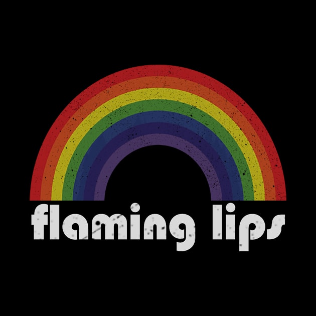 Flaming Lips Vintage Retro Rainbow by Arthadollar