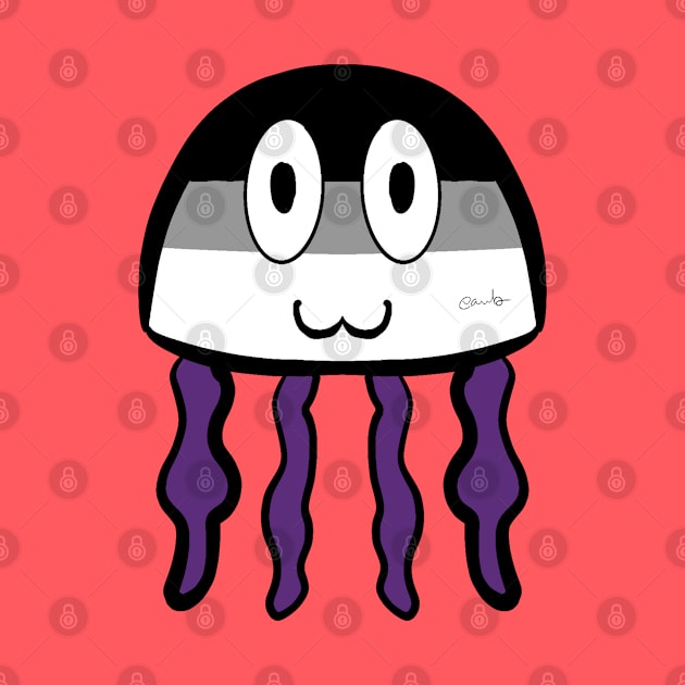 Asexual Pride Jellyfish by AlienClownThings