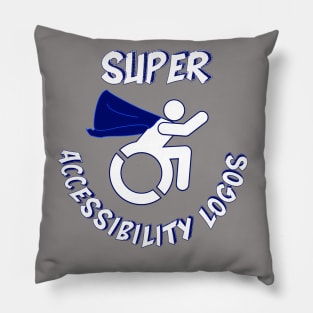 Super Accessibility Logos Pillow