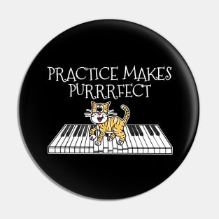 Cat Piano Kitten Practice Makes Purrrfect Pin