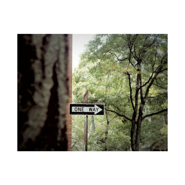 One Way Sign - New York by GenAumonier