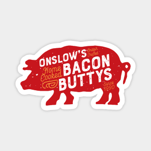 Onslow's Bacon Butty - Pig Design Magnet