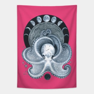 Celestial Octopus Tapestry