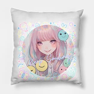 Keep smiling! Pillow