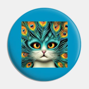 OG CAT - Peacock Cat Pin